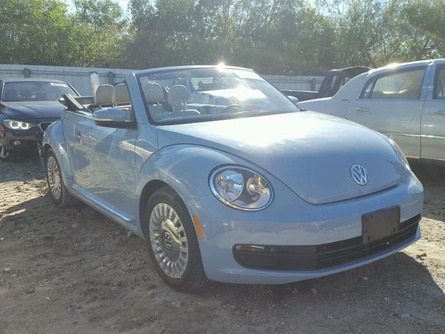 3VW5P7AT4EM802927 - 2014 VOLKSWAGEN BEETLE BLUE photo 1