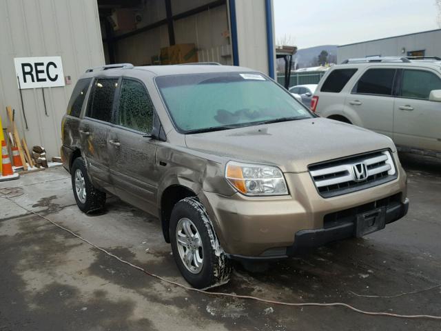 5FNYF18208B006519 - 2008 HONDA PILOT VP BROWN photo 1