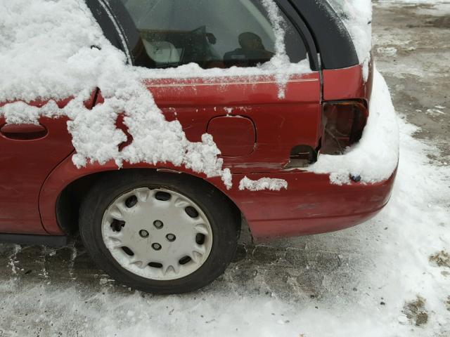 1G8ZK8270VZ300368 - 1997 SATURN SW2 BURGUNDY photo 9