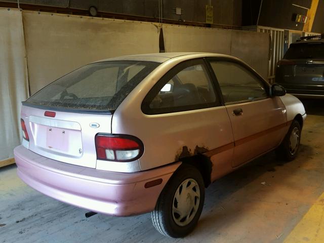 KNJLT05H2R6138116 - 1994 FORD ASPIRE PINK photo 4