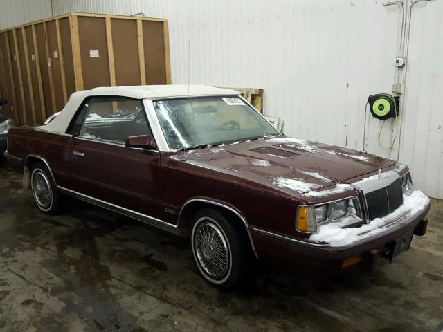 1C3BC55E7GG263688 - 1986 CHRYSLER LEBARON BROWN photo 1