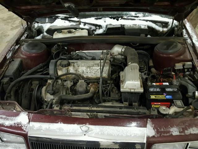 1C3BC55E7GG263688 - 1986 CHRYSLER LEBARON BROWN photo 7