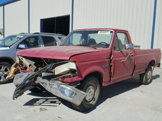 1FTEF25H5RNA42758 - 1994 FORD F250 RED photo 2