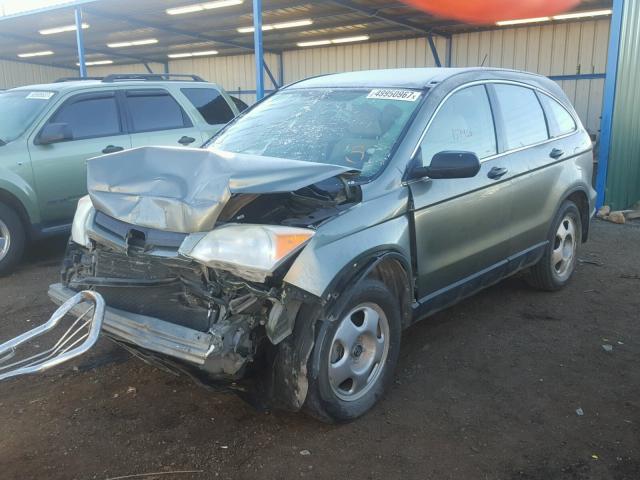 JHLRE48397C095992 - 2007 HONDA CR-V LX GREEN photo 2