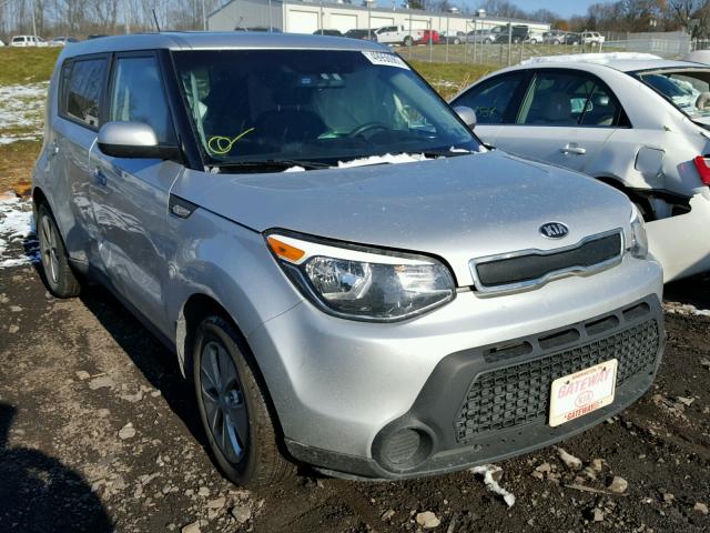 KNDJN2A20E7720494 - 2014 KIA SOUL SILVER photo 1