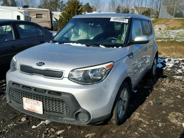 KNDJN2A20E7720494 - 2014 KIA SOUL SILVER photo 2