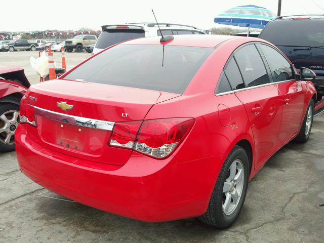 1G1PE5SB2G7114586 - 2016 CHEVROLET CRUZE LIMI RED photo 4