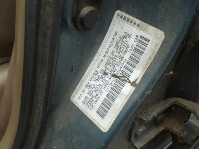 1Y1SK5262SZ045484 - 1995 GEO PRIZM BASE ლურჯი ფოტო 10