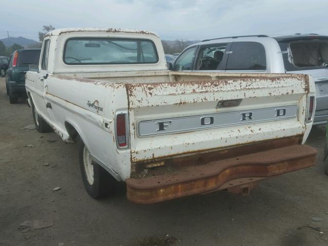 F10YRJ30068 - 1970 FORD F-150 WHITE photo 3