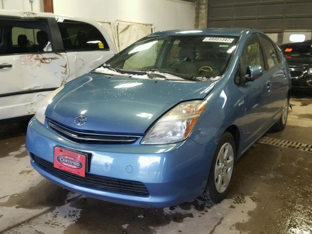 JTDKB20U797843568 - 2009 TOYOTA PRIUS BLUE photo 2