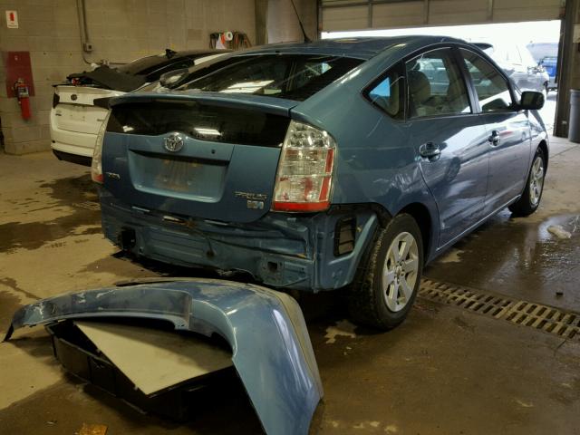 JTDKB20U797843568 - 2009 TOYOTA PRIUS BLUE photo 4