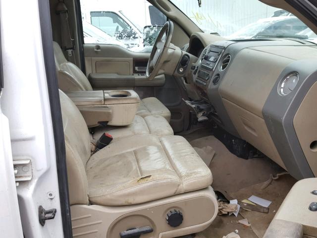 1FTPW14554KA84657 - 2004 FORD F150 SUPER WHITE photo 5