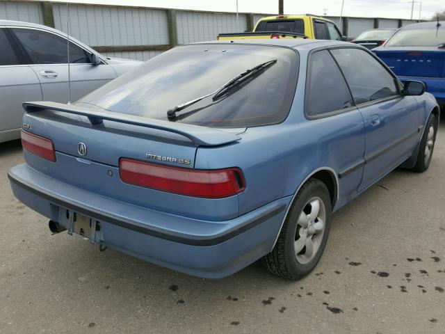 JH4DA936XMS028643 - 1991 ACURA INTEGRA GS BLUE photo 4