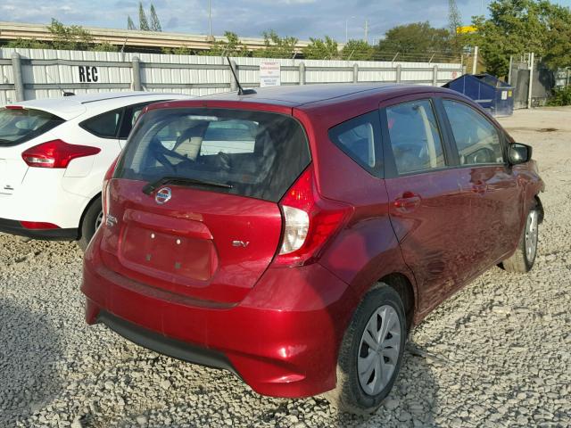 3N1CE2CPXHL363815 - 2017 NISSAN VERSA NOTE RED photo 4