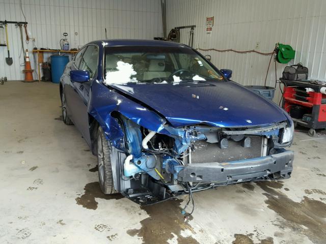 1HGCS12389A012197 - 2009 HONDA ACCORD LX BLUE photo 1