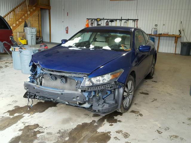 1HGCS12389A012197 - 2009 HONDA ACCORD LX BLUE photo 2