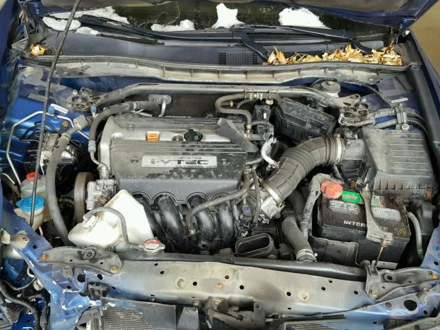 1HGCS12389A012197 - 2009 HONDA ACCORD LX BLUE photo 7