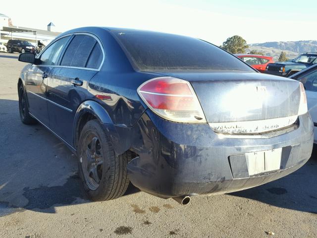 1G8ZS57N88F134662 - 2008 SATURN AURA XE BLUE photo 3