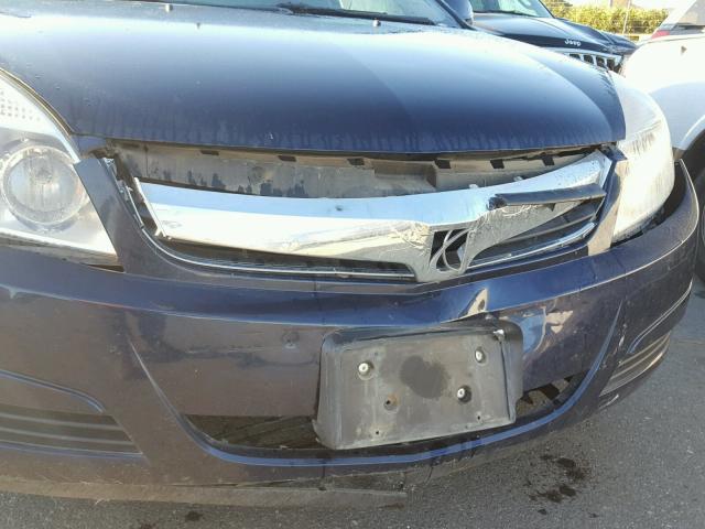 1G8ZS57N88F134662 - 2008 SATURN AURA XE BLUE photo 9