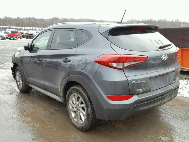 KM8J3CA49HU551235 - 2017 HYUNDAI TUCSON LIM GRAY photo 3