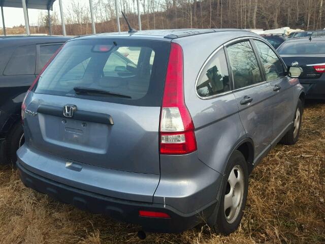 JHLRE48368C049327 - 2008 HONDA CR-V LX BLUE photo 4