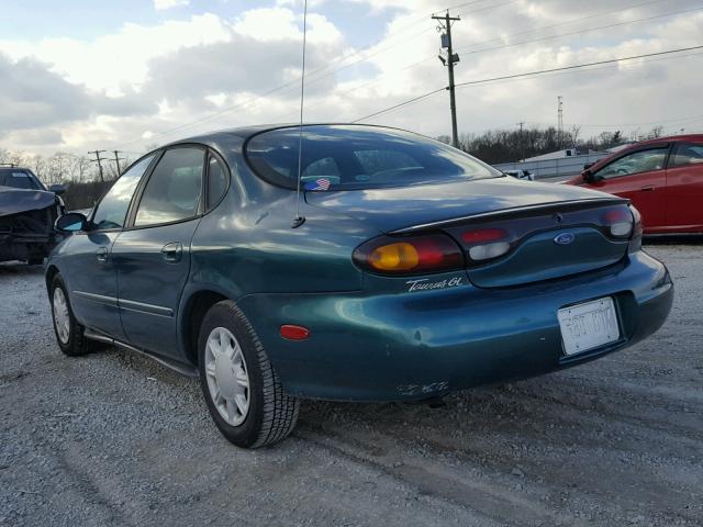 1FALP52U8VG123393 - 1997 FORD TAURUS GL GREEN photo 3