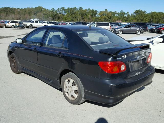 1NXBR32E34Z246155 - 2004 TOYOTA COROLLA S BLACK photo 3