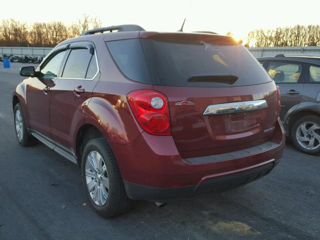 2CNALPEW6A6328254 - 2010 CHEVROLET EQUINOX LT MAROON photo 3