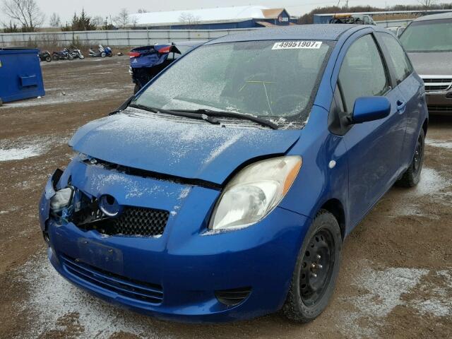 JTDJT923975101204 - 2007 TOYOTA YARIS BLUE photo 2