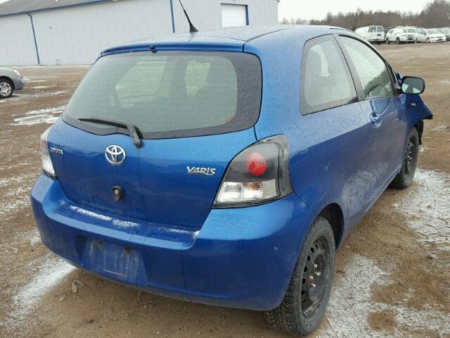 JTDJT923975101204 - 2007 TOYOTA YARIS BLUE photo 4