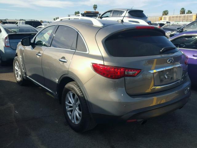 JNRAS18U49M100801 - 2009 INFINITI FX35 GRAY photo 3