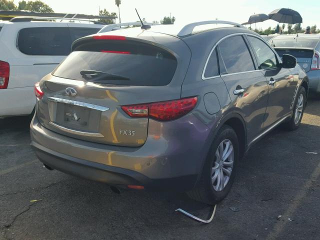 JNRAS18U49M100801 - 2009 INFINITI FX35 GRAY photo 4