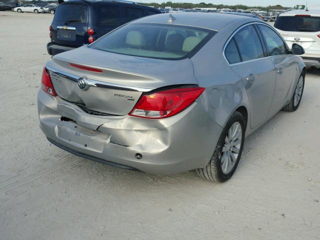 W04GN5EC7B1142496 - 2011 BUICK REGAL CXL GOLD photo 4