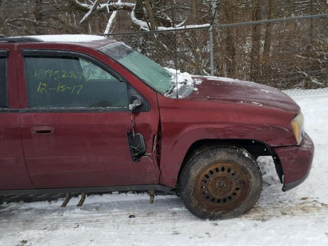 1GNDT13S152283197 - 2005 CHEVROLET TRAILBLAZE RED photo 9