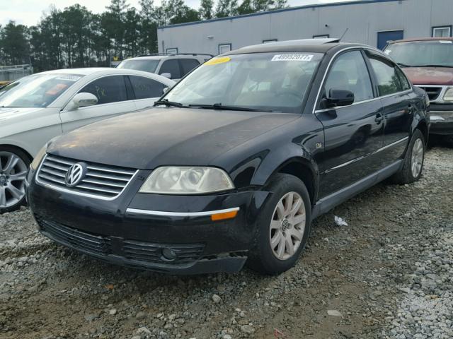 WVWPD63B33P273495 - 2003 VOLKSWAGEN PASSAT GLS BLACK photo 2