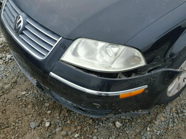 WVWPD63B33P273495 - 2003 VOLKSWAGEN PASSAT GLS BLACK photo 9