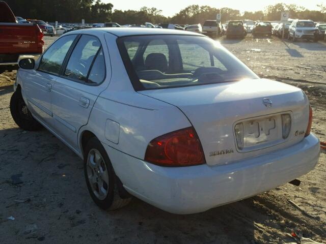 3N1CB51D94L865289 - 2004 NISSAN SENTRA 1.8 WHITE photo 3