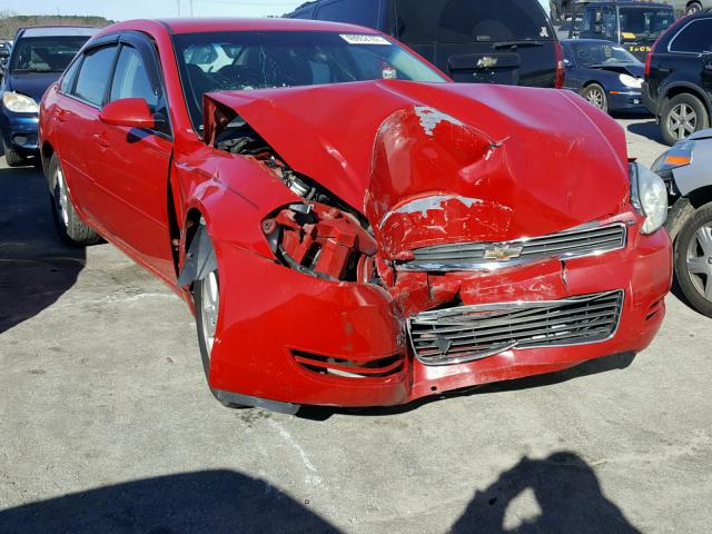 2G1WT55N589138257 - 2008 CHEVROLET IMPALA LT RED photo 1