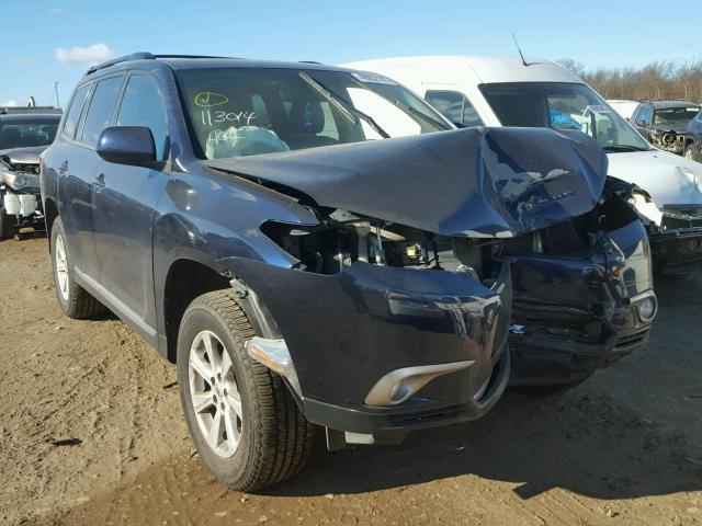 5TDBK3EH4DS214995 - 2013 TOYOTA HIGHLANDER BLUE photo 1