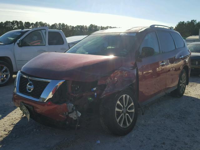 5N1AR2MN3FC714090 - 2015 NISSAN PATHFINDER RED photo 2