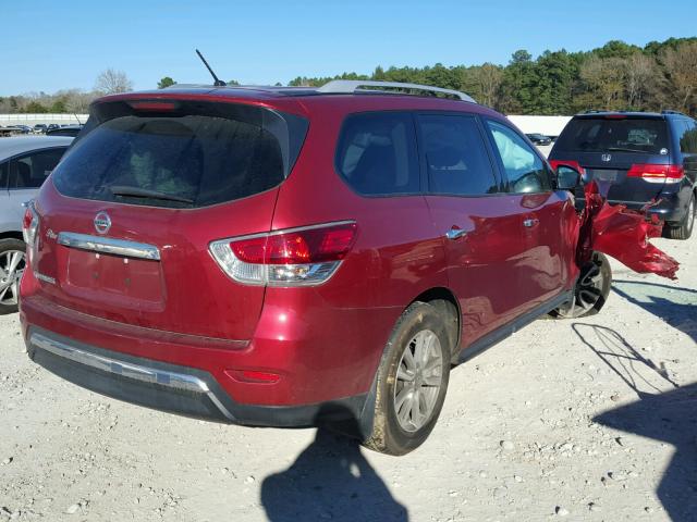 5N1AR2MN3FC714090 - 2015 NISSAN PATHFINDER RED photo 4