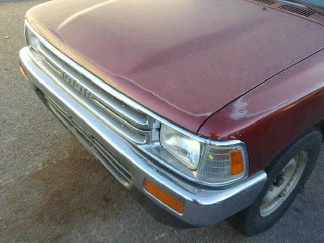 JT4RN93S6K0004681 - 1989 TOYOTA PICKUP 1/2 RED photo 9