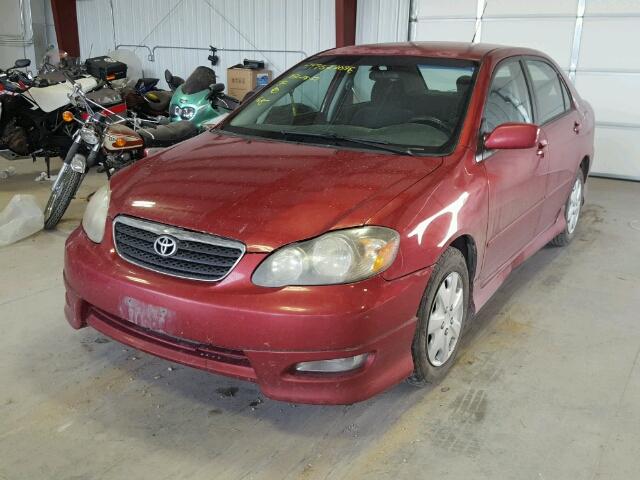 1NXBR32E26Z601836 - 2006 TOYOTA COROLLA CE RED photo 2