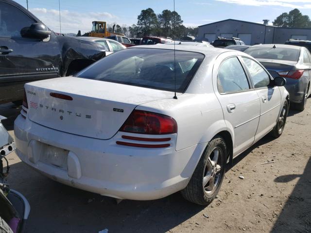 1B3EL46T05N644776 - 2005 DODGE STRATUS SX WHITE photo 4