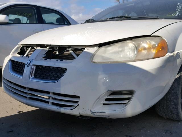 1B3EL46T05N644776 - 2005 DODGE STRATUS SX WHITE photo 9