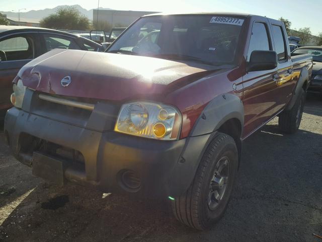 1N6ED29X12C394869 - 2002 NISSAN FRONTIER C RED photo 2