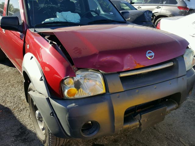 1N6ED29X12C394869 - 2002 NISSAN FRONTIER C RED photo 9