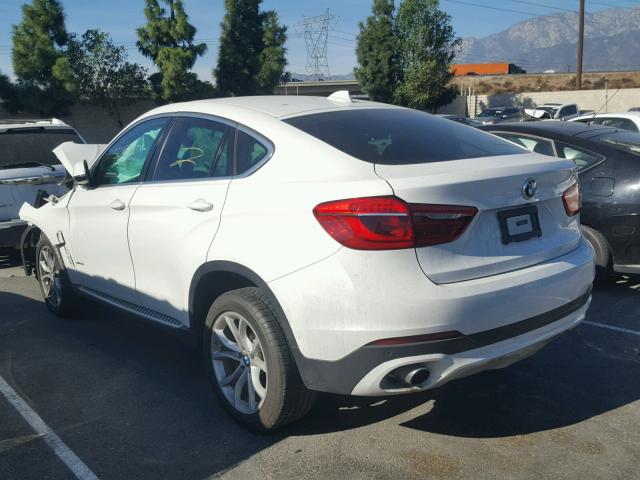 5UXKU2C53F0N76866 - 2015 BMW X6 XDRIVE3 WHITE photo 3