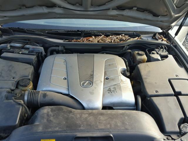 JTHBN30F530120511 - 2003 LEXUS LS 430 SILVER photo 7