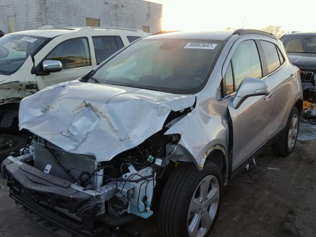 KL4CJESB1GB749324 - 2016 BUICK ENCORE SILVER photo 2